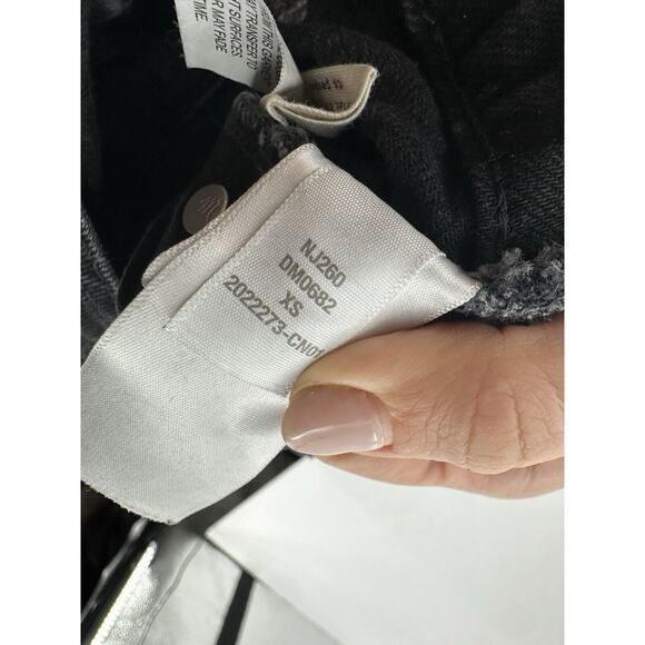 Madewell Straight Leg Overalls Sz XS Lunar Black Normcore Fall Bibs Grunge New - Picture 16 of 16